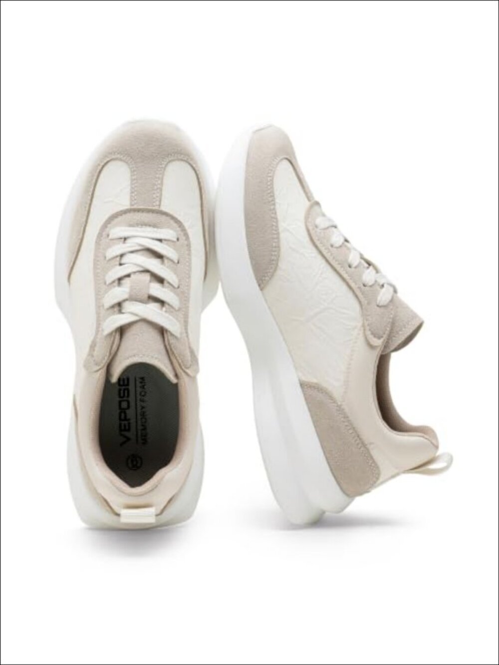 Women's Retro Platform Sneakers Lightweight Lace Up Walking Shoes